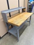Used Workbench With Riser - Butcher Block Top - ITEM #:720052 - Img 3 of 6