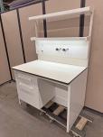 Used Industrial Laborum Lab Workbench w/ Sliding Cabinet & Services - ITEM #:720053 - Img 2 of 15