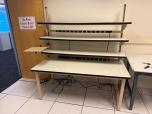 72"W Workbench with Shelves and Power Strips - ITEM #:720056 - Img 1 of 5