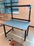 Used ESD Workbench With Overhead Shelf And Offset Leg - ITEM #:725013 - Thumbnail image 2 of 4