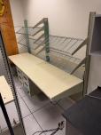 96" ESD Anti-Static Double Workbench with Shelving & Pedestals - ITEM #:725016 - Img 2 of 10