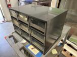 Used Parts Cabinet With Nine Bins - ITEM #:745067 - Img 1 of 3