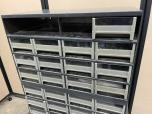 16-Bin Small Parts Storage Cabinet, Gray Metal Frame - ITEM #:745070 - Img 3 of 4
