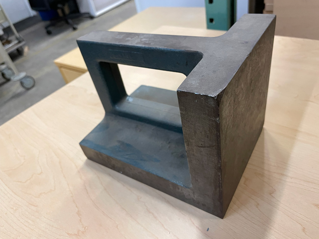 T Shape Block Cast Iron T-Shaped Angle Plate / Fixture Block 8x6x6 750000