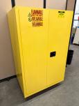 Uline H-2219M-Y 90 Gallon Flammable Liquid Safety Cabinet - ITEM #:780050 - Img 1 of 4