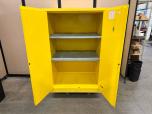 Uline H-2219M-Y 90 Gallon Flammable Liquid Safety Cabinet - ITEM #:780050 - Img 4 of 4