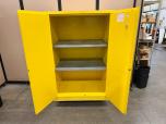 Uline H-2219M-Y 90 Gallon Flammable Liquid Safety Cabinet - ITEM #:780051 - Img 3 of 4