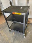 Used Rolling Mobile Audio Video Cart - Black - ITEM #:815009 - Img 1 of 2