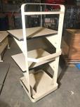 Sturdy 3-Shelf Metal Utility Cart on Wheels - ITEM #:815013 - Img 1 of 2