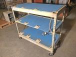 Mobile 3-Tier Rivet Rack Testing Cart with Power Outlets - ITEM #:815015 - Img 2 of 2