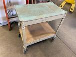 Heavy Duty 2-Tier Metal Utility Cart with Anti-Static Mat - ITEM #:815020 - Img 2 of 2