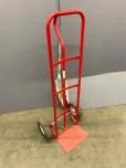Red P-Handle Hand Truck Dolly with Pneumatic Wheels - ITEM #:815025 - Img 1 of 3