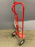 Red P-Handle Hand Truck Dolly with Pneumatic Wheels - ITEM #:815025 - Img 2 of 3