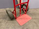 Used Dolly With Pneumatic Wheels - Red Steel Frame - ITEM #:815025 - Img 3 of 3
