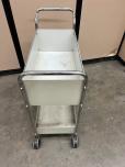 Two-Tier Metal Utility Cart on Wheels - ITEM #:815030 - Img 2 of 3
