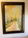 Used Artwork - Aspen Trees And Trail - Brown Frame - ITEM #:860122 - Img 2 of 2
