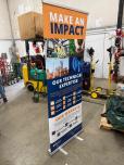 Retractable Banner Stand with Carrying Case, 33"W x 80"H - ITEM #:865006 - Img 1 of 3