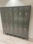 Used Locker Sets With Grey Finish - 12 Doors Each - ITEM #:870000 - Thumbnail image 2 of 2