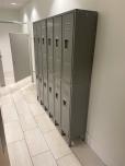 Used Locker Sets With Grey Finish - 12 Doors Each - ITEM #:870000 - Thumbnail image 3 of 4