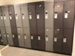 Used Used Locker Sets With Tan And Brown Finish 