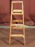 Used Wood Ladder - 4 Step - ITEM #:885058 - Thumbnail image 2 of 2