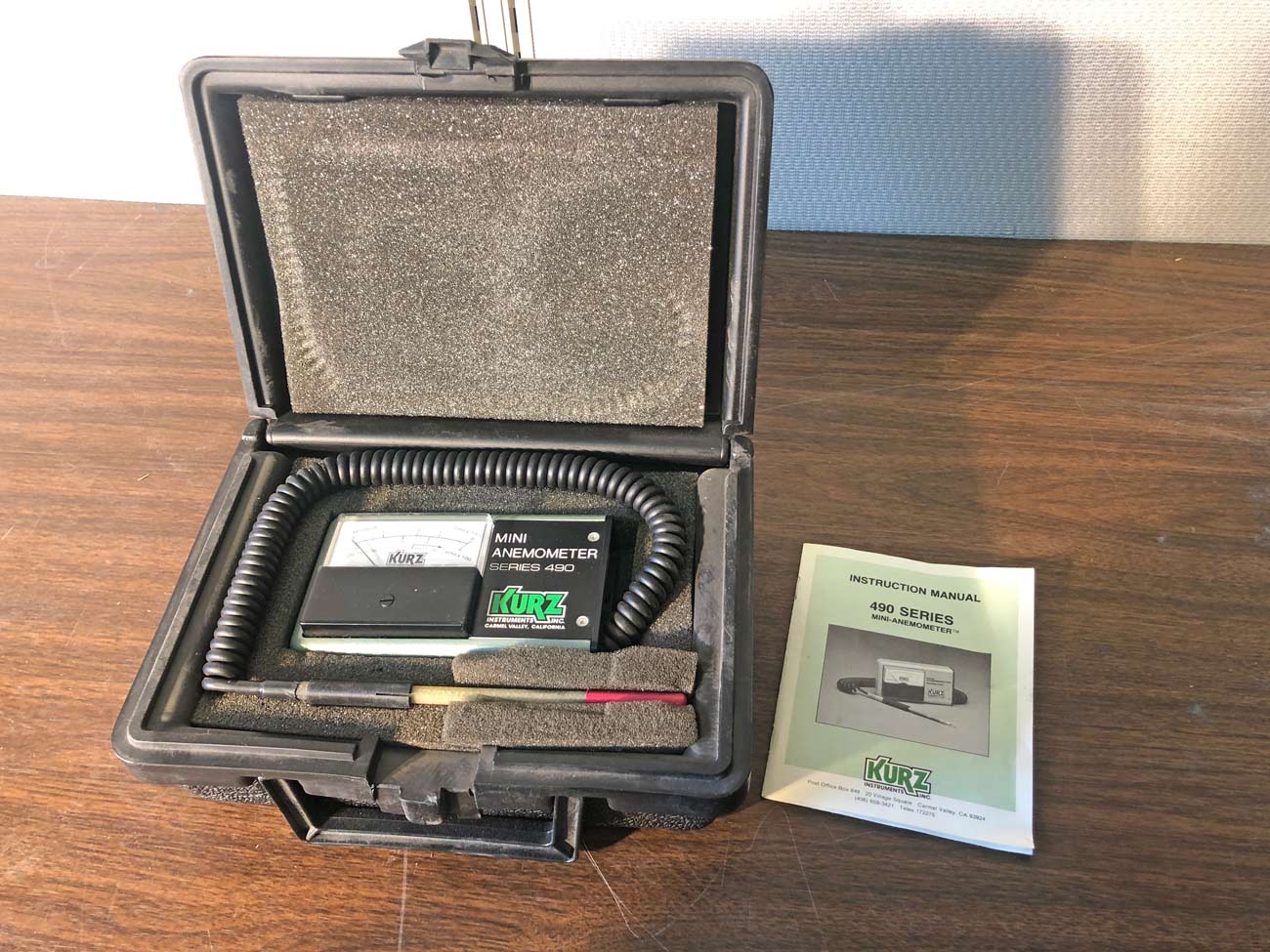 Kurz Instruments Series 490 Mini Anemometer Air Velocity Meter 885133