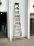 Used Aluminum Ladder With 9 Steps - ITEM #:885140 - Thumbnail image 2 of 2