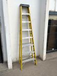 Used Fiberglass And Aluminum Ladder With 7 Steps - ITEM #:885141 - Img 2 of 2
