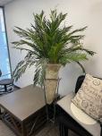 Used 6' Large Artificial Floor Plant in Conical Planter with Metal Stand - ITEM #:890032 - Img 2 of 3