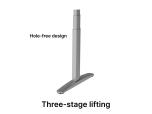 Juvivo LRR3 L-Shaped Standing Desk Frame - Triple Motor, Oval Feet - ITEM #:900008 - Img 4 of 6