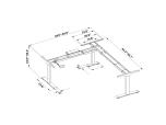 Juvivo LS3E L-Shaped Standing Desk Frame - Budget Triple Motor - ITEM #:900009 - Img 6 of 8