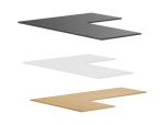 Juvivo L-Shaped Chipboard Desktop - ITEM #:910026 - Img 3 of 6