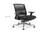 Juvivo OC391 Ergonomic Office Chair - 4D Arms, Synchro Tilt - ITEM #:915001 - Img 7 of 8