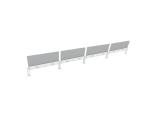 Juvivo Power Beam Desk Screen - T Configuration - ITEM #:960007 - Img 5 of 8