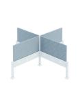 Juvivo Power Beam Desk Screen - X Configuration - ITEM #:960008 - Img 2 of 8