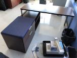 L-shape desk with mahogany laminate finish - ITEM #:120224 - Thumbnail image 1 of 7