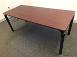 Used Training tables with dark cherry finish and charcoal legs 