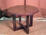 Octogon table with mahogany finish - ITEM #:210020 - Thumbnail image 1 of 1