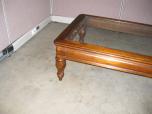 Coffee table with glass inlay - ITEM #:215006 - Thumbnail image 2 of 3