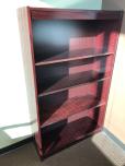 Used Bookcase with three adjustable shelves - reddish mahogany 