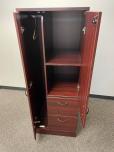 Used wardrobe cabinet with file drawers and storage -mahogany - ITEM #:315015 - Thumbnail image 3 of 3
