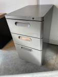 Used 3-drawer mobile file cabinet with tan finish - ITEM #:330015 - Thumbnail image 1 of 2