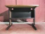 Small table - printer stand with mahogany laminate finish and black frame - ITEM #:405021 - Thumbnail image 4 of 4